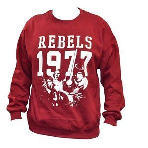 Star‎ Wars Episode IV Rebels 1977 Graphic Pullover Burgundy Sweatshirt